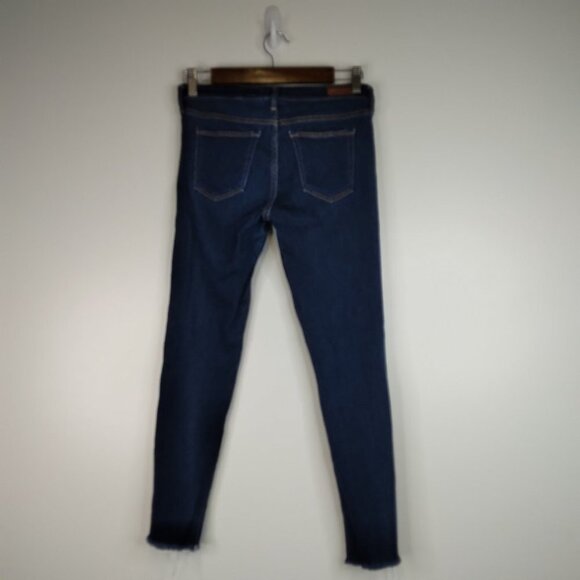 AG The Legging Ankle Super Skinny Jeans Raw Hem Denim Size 28R - Picture 5 of 11